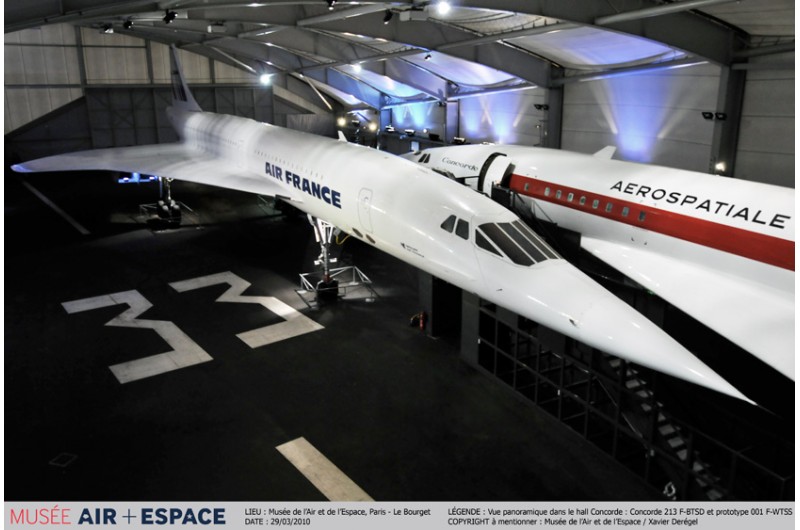 Concorde der Fluggesellschaft Air France im Musée Air et Espace