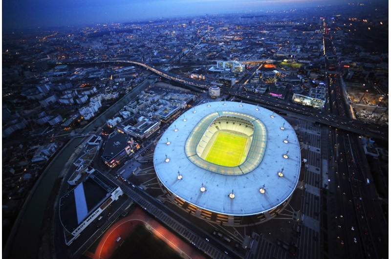 Fussballstadion Stade de France von oben