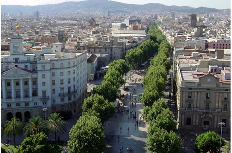 Ausblick auf die Innenstadt vom Barcelona