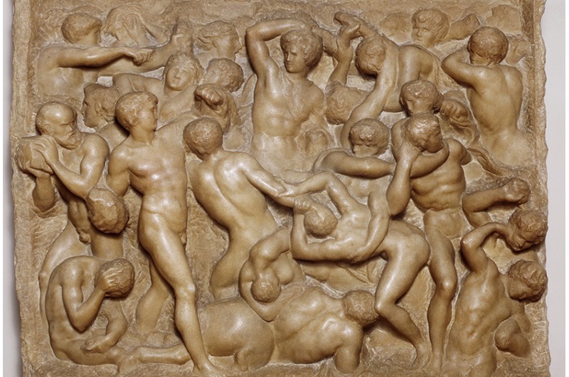 Das Relief Kentaurenschlacht im Museum Casa Buonarroti