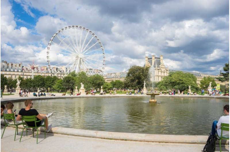 See im Zentrum von Paris