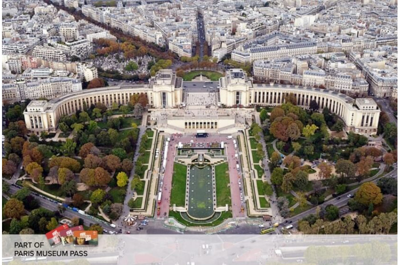 Vogelperspektive auf die Cité de l'Architecture et du Patrimoine - National Museum of French Monuments